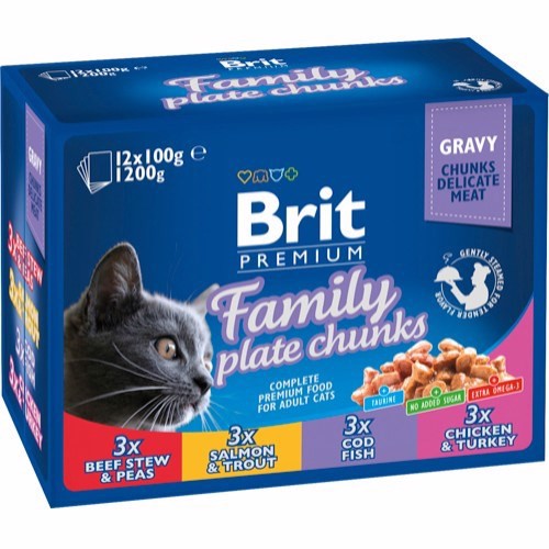 BRIT Cat premium Pouches 12 x 100g thumbnail
