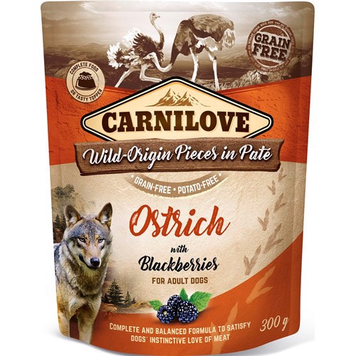 Carnilove Pouch Pate med Struds, 300g thumbnail