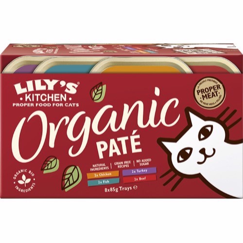 Lilys Kitchen Cat Organic Paté Trays, 8 x 85g thumbnail