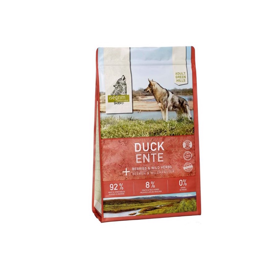 Isegrim Adult Green Hills hundefoder, Duck, 3 kg - KORT DATO thumbnail